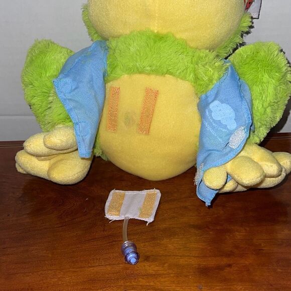 Hopper The Cancer Crusher 11” Frog Plush by Kelsey’s Dream Helping Kids in Need - Picture 5 of 16